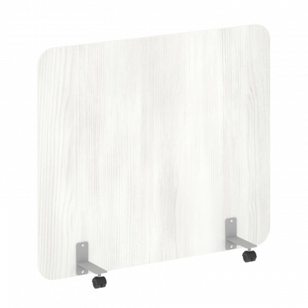 R-line Перегородка на металлических опорах, на роликах DP.R-140-120 Снежная патина/Серый металл 1400*18*1200