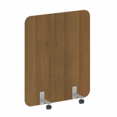 R-line Перегородка на металлических опорах, на роликах DP.R-100-120 Орех/Серый металл 1000*18*1200 R-line Перегородка на металлических опорах, на роликах DP.R-100-120 Орех/Серый металл 1000*18*1200