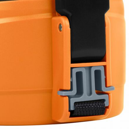 Термос классический, нержавеющая сталь, 2 л, оранжево-серый, 2 кружки, ручка + ремешок, TAIGARU (ТАЙГАРУ), 608817