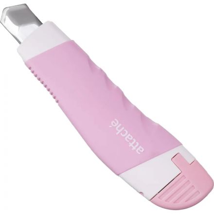 Нож универсальный Attache 18 мм пласт со встав мет направл. роз