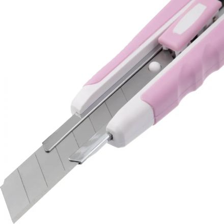 Нож универсальный Attache 18 мм пласт со встав мет направл. роз