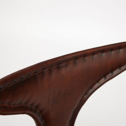 Стул Secret De Maison HORN ( mod. M-19852)  металл/кожа буйвола, 49х56х81см, коричневый