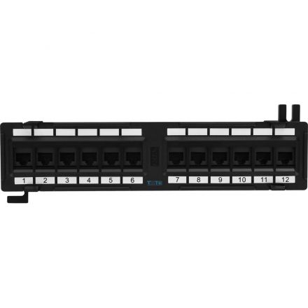 Патч-панель TWT TWT-PP12UTP-H настенная горизонтальная, 12 портов, UTP, 5E