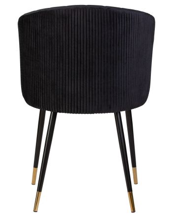 Стул обеденный DOBRIN MARY, черный велюр (1922-21)