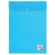 Папка-конверт с кнопкой BRAUBERG, вертикальная, А4, до 100 листов, прозрачная, синяя, 0,15 мм, 224977