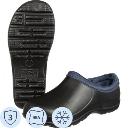 Галоши Роули мужские цв. черный ЭВА утепленные р.46