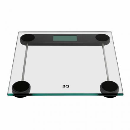 Весы напольные BQ (БИ-КЬЮ) BS1012, электронные, вес до 180 кг, квадрат, стекло, 86191610