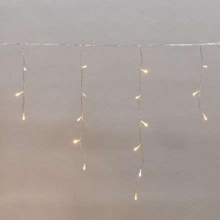 Электрогирлянда АЙСИКЛ (бахрома) 25х0,6м, IP44, 588LED Теп бел  255-596