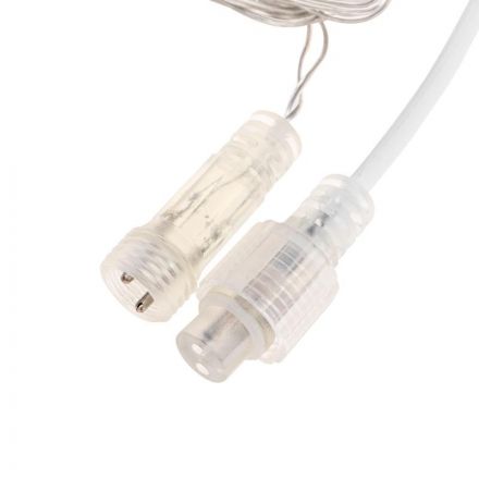 Электрогирлянда АЙСИКЛ (бахрома) 25х0,6м, IP44, 588LED Теп бел  255-596