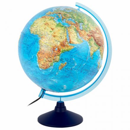 Глобус интерактивный + очки VR, физический / политический, GLOBEN, 32 см, рельефный, с подсветкой, INT13200290