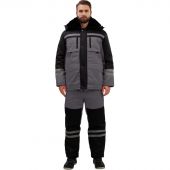 Костюм рабочий зимний муж з03-КПК сер/черн (р.56-58) 158-164 Костюм рабочий зимний муж з03-КПК сер/черн (р.56-58) 158-164