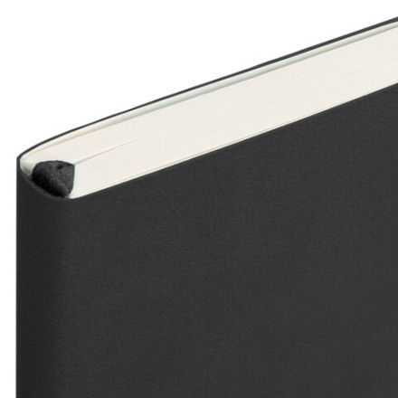 Блокнот МАЛЫЙ ФОРМАТ (91х140 мм) А6, BRAUBERG ULTRA, под кожу, 80 г/м2, 96 л., клетка, черный, 113024