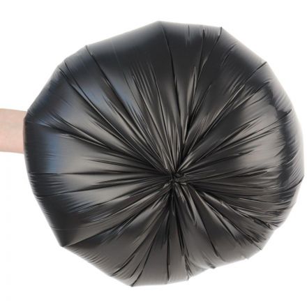 Мешки для мусора ПВД 30л 50х60см 12мкм черные 30шт/рул, ТЯ