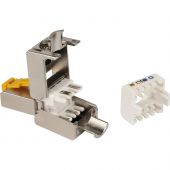 Коннектор полевой LANMASTER LAN-TMP-S5E RJ45 8P8C, экранированный, кат.5E Коннектор полевой LANMASTER LAN-TMP-S5E RJ45 8P8C, экранированный, кат.5E