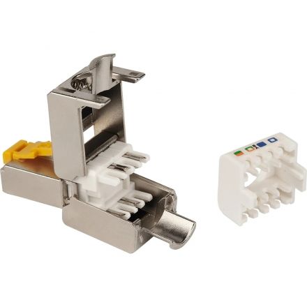 Коннектор полевой LANMASTER LAN-TMP-S5E RJ45 8P8C, экранированный, кат.5E Коннектор полевой LANMASTER LAN-TMP-S5E RJ45 8P8C, экранированный, кат.5E