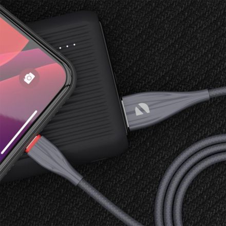 Кабель Deppa Ceramic USB - micro USB, 1м, серый