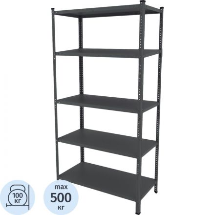 Стеллаж металлический Ульт_Everest-100-40/100/200-5-C (Разборный) RAL 7015 Стеллаж металлический Ульт_Everest-100-40/100/200-5-C (Разборный) RAL 7015