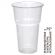 Стакан одноразовый 500мл прозр., для хол/гор. бюджет, КОМУС ПП 50шт/уп СПб