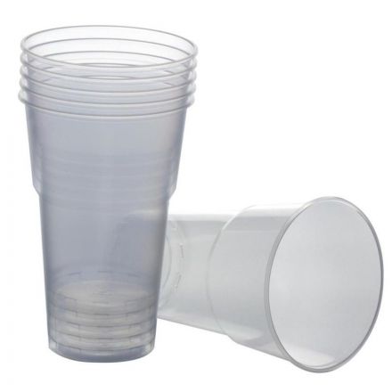 Стакан одноразовый 500мл прозр., для хол/гор. бюджет, КОМУС ПП 50шт/уп СПб