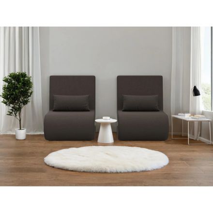 Кресло АrtМ_Волна (125041) компл. 2 шт. с под. тк. рогож. Амур-5 кор