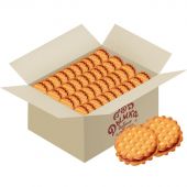 Печенье Дымка Домашние вафельки с малиновой начинкой, 3,8кг/уп Печенье Дымка Домашние вафельки с малиновой начинкой, 3,8кг/уп