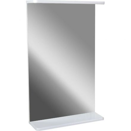 Зеркало TZ_Лайт 50 с полкой, белое