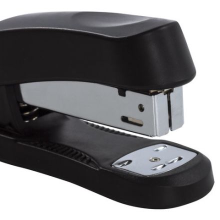 Степлер №24/6, 26/6 BRAUBERG "Standard+", до 30 листов, черный, 228608