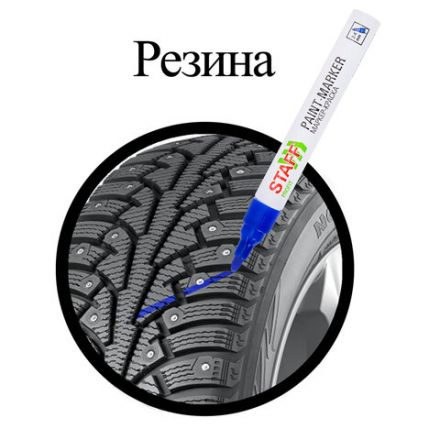 Маркер-краска лаковый (paint marker) 2-4 мм, СИНИЙ, НИТРО-ОСНОВА, STAFF PROFIT, для любых поверхностей, 152581