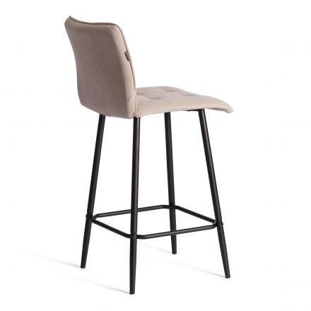 Полубарный стул Bari/Бари велюр, бежевый, 7, 42х55х99 см Полубарный стул Bari/Бари велюр, бежевый, 7, 42х55х99 см