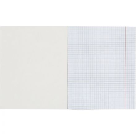 Тетрадь общая А5 48л Uniland роз патерн,клет,скреп, ВД-лак