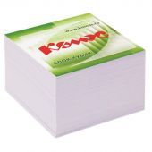 Блок для записей КОМУС на склейке 9х9х5 белый блок 100 г, 100