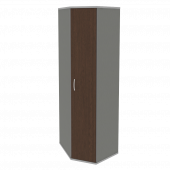 Riva Стеллаж уголовой с дверью А.СТ-1.10 Венге металлик 600*600*1975 Riva Стеллаж уголовой с дверью А.СТ-1.10 Венге металлик 600*600*1975