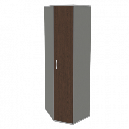 Riva Стеллаж уголовой с дверью А.СТ-1.10 Венге металлик 600*600*1975