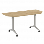 X-Pull Стол складной мобильный X.M-7.T2 Тиквуд светлый/Серый металл 1580*720*753 X-Pull Стол складной мобильный X.M-7.T2 Тиквуд светлый/Серый металл 1580*720*753