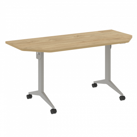 X-Pull Стол складной мобильный X.M-7.T2 Тиквуд светлый/Серый металл 1580*720*753 X-Pull Стол складной мобильный X.M-7.T2 Тиквуд светлый/Серый металл 1580*720*753