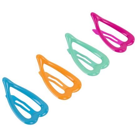 Заколки для волос НАБОР 4 шт., 3,5 см, клик-клак, сердечки, глянцевый, разные цвета, MONTE VITA (МОНТЕ ВИТА), 457082 Заколки для волос НАБОР 4 шт., 3,5 см, клик-клак, сердечки, глянцевый, разные цвета, MONTE VITA (МОНТЕ ВИТА), 457082