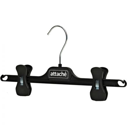 Вешалка-плечики VP_с прищепами Attache,СД02, пласт, чер, 290мм р 46-48
