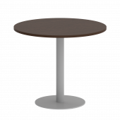 Home Office Стол круглый VR.SP-5-90.1 Венге/Серый металл 900*900*750