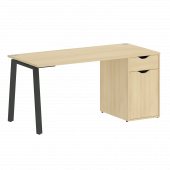 Home Office Стол письменный VR.SP-3-158.1.A Акация/Антрацит металл 1580*720*750