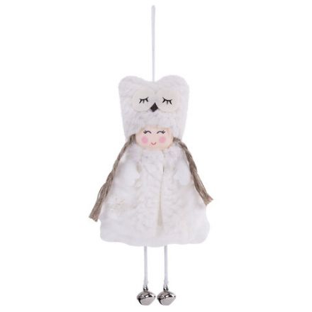 Украшение елочное, 18 см, "Ангелочек", полиэстер, ассорти 4 дизайна, ЗОЛОТАЯ СКАЗКА, 592607