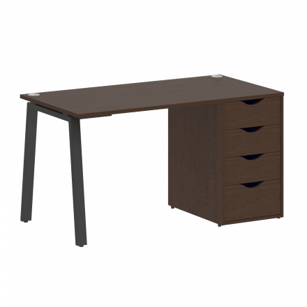 Home Office Стол письменный VR.SP-3-138.4.A Венге/Антрацит металл 1380*720*750