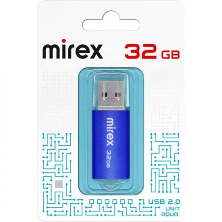 Флеш-память Mirex USB UNIT AQUA 32Gb (13600-FMUAQU32 )