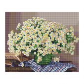 Алмазная мозаика ТРИ СОВЫ "Ромашки", 40*50см, холст, картонная коробка с пластиковой ручкой Алмазная мозаика ТРИ СОВЫ "Ромашки", 40*50см, холст, картонная коробка с пластиковой ручкой