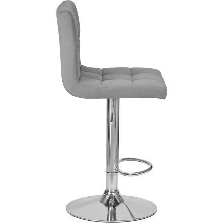 Стул барный LO_DOBRIN CANDY LM-5006_CH-M_V-MJ9-75 серый велюр Стул барный LO_DOBRIN CANDY LM-5006_CH-M_V-MJ9-75 серый велюр