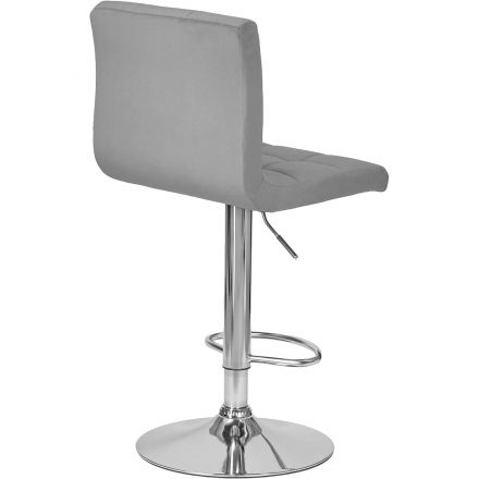 Стул барный LO_DOBRIN CANDY LM-5006_CH-M_V-MJ9-75 серый велюр Стул барный LO_DOBRIN CANDY LM-5006_CH-M_V-MJ9-75 серый велюр
