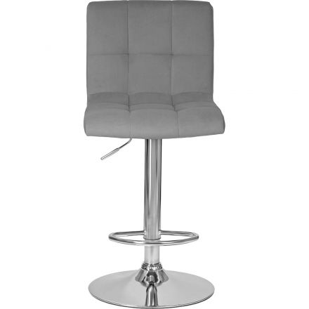 Стул барный LO_DOBRIN CANDY LM-5006_CH-M_V-MJ9-75 серый велюр Стул барный LO_DOBRIN CANDY LM-5006_CH-M_V-MJ9-75 серый велюр