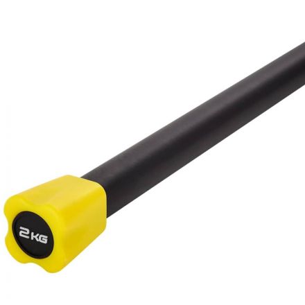 Бодибар STARFIT BB-301 2 кг, неопреновый, черный/желтый,УТ-00019807