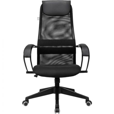 Кресло VB_Бюрократ CH-607 черный TW-01 сетка/ткань с подгол. крест. пластик Кресло VB_Бюрократ CH-607 черный TW-01 сетка/ткань с подгол. крест. пластик