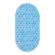 Коврик для ванны противоскользящий 68х37 см, "Пузыри", овальный, прозрачно-голубой, ПВХ, PRIMILA (ПРИМИЛА), 700381