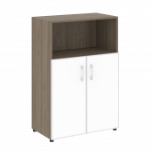 Yalta Шкаф LT.ST-2.4 R white Вяз/Стекло white 800*450*1195